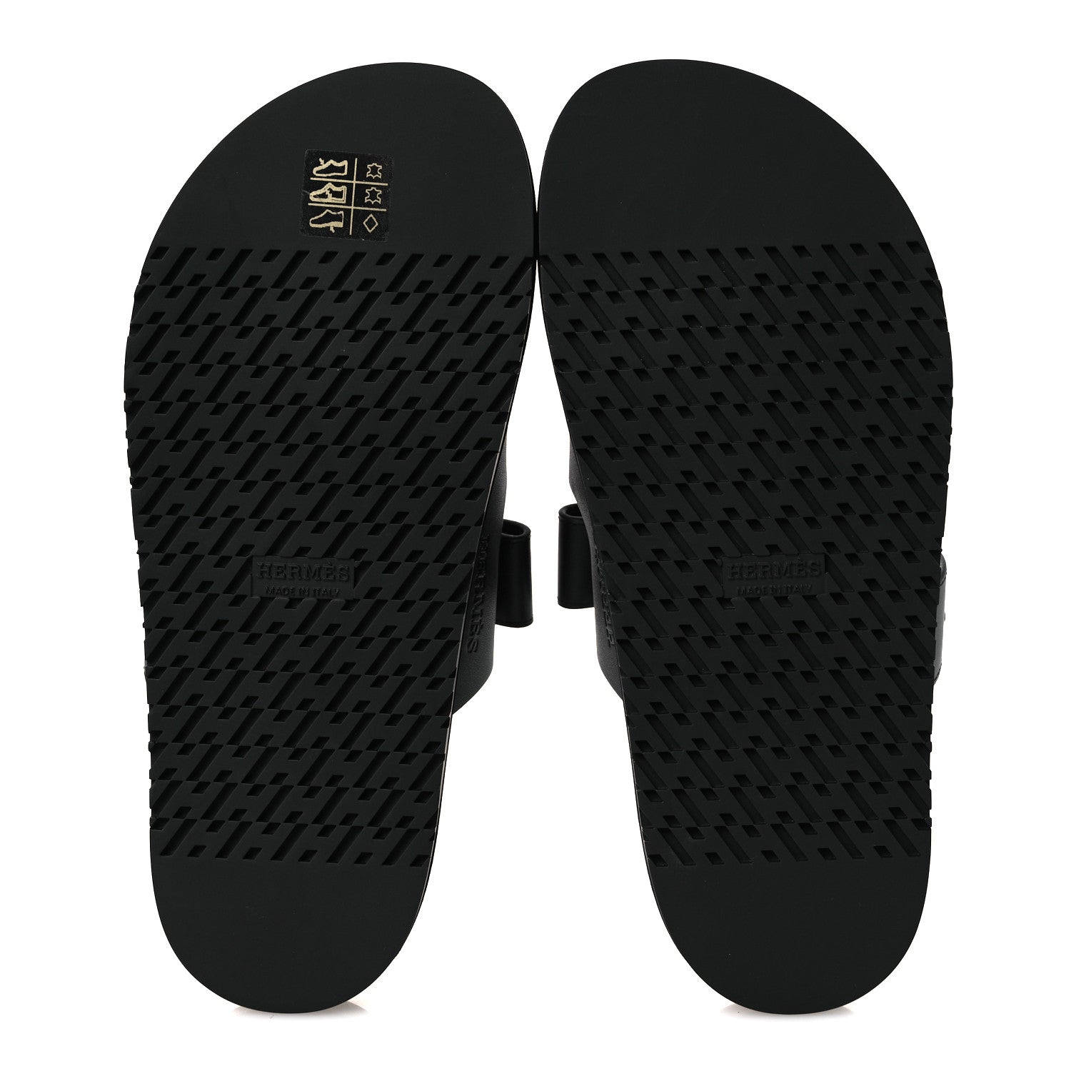 Hermes Calfskin Womens Chypre Sandals 38 Black 7 of 11