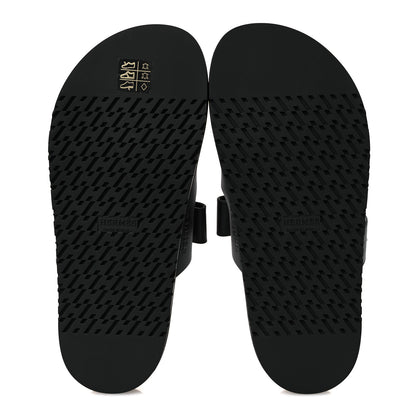 Hermes Calfskin Womens Chypre Sandals 38 Black 7 of 11