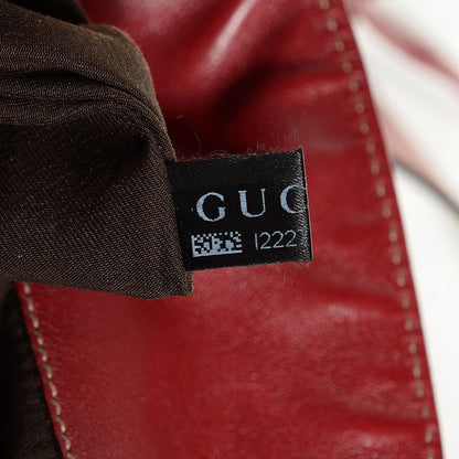 Gucci Monogram Python Large Unicef Indy Top Handle Hobo Red 8 of 9