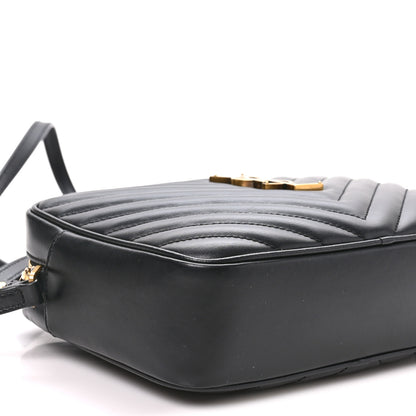 Saint Laurent Calfskin Matelasse Monogram Lou Camera Bag Black 9 of 10