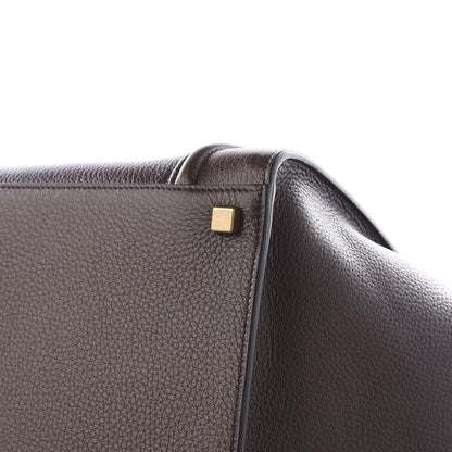 Celine Shiny Grained Calfskin Medium Phantom Luggage Brown 8 of 10