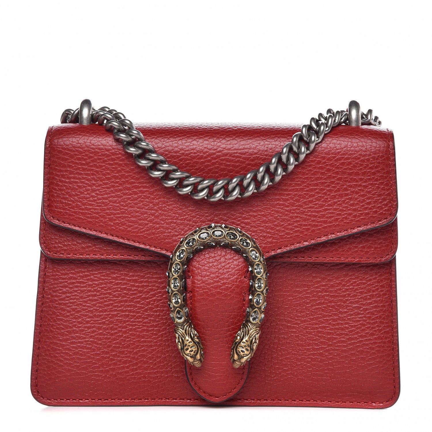 Gucci Calfskin Mini Dionysus Shoulder Bag Hibiscus Red 1 of 7