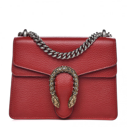 Gucci Calfskin Mini Dionysus Shoulder Bag Hibiscus Red 1 of 7