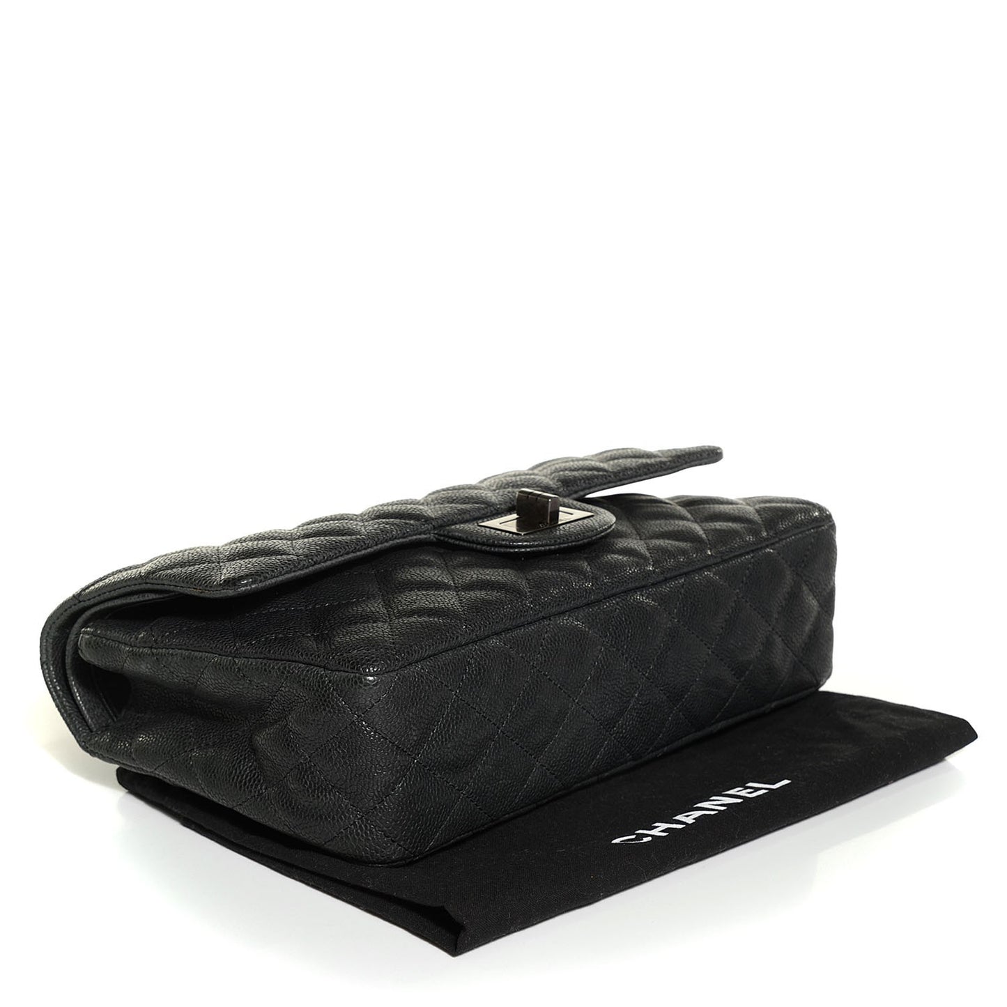 Washed Caviar 2.55 Reissue 227 Flap Black