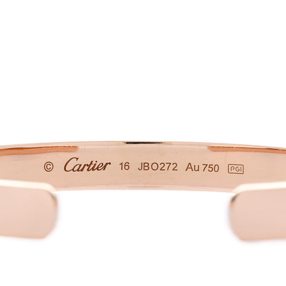 Cartier 18K Pink Gold LOVE Cuff Bracelet 16 3 of 4
