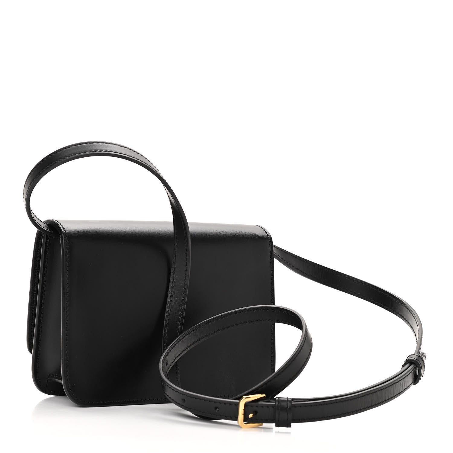 Burberry Calfskin Mini TB Bag Black 2 of 8