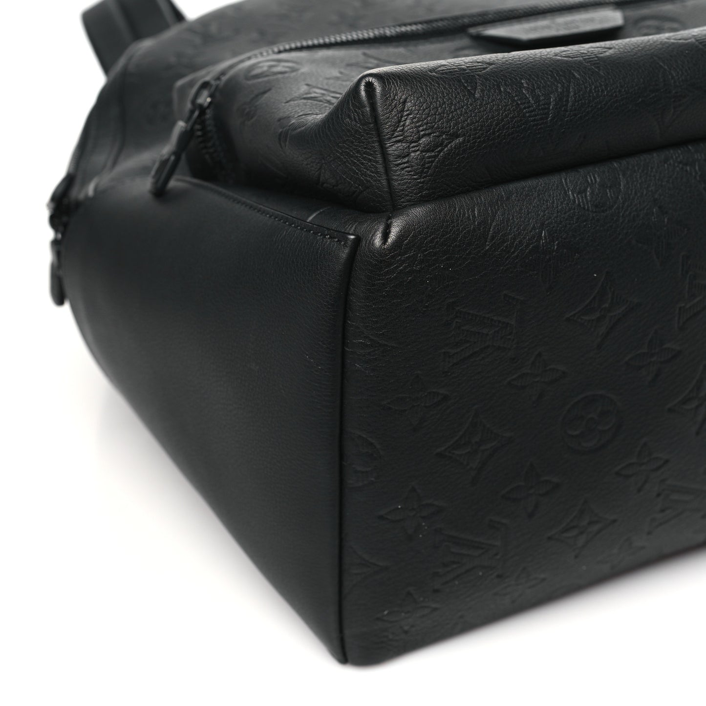Calfskin Monogram Shadow Discovery Backpack Black