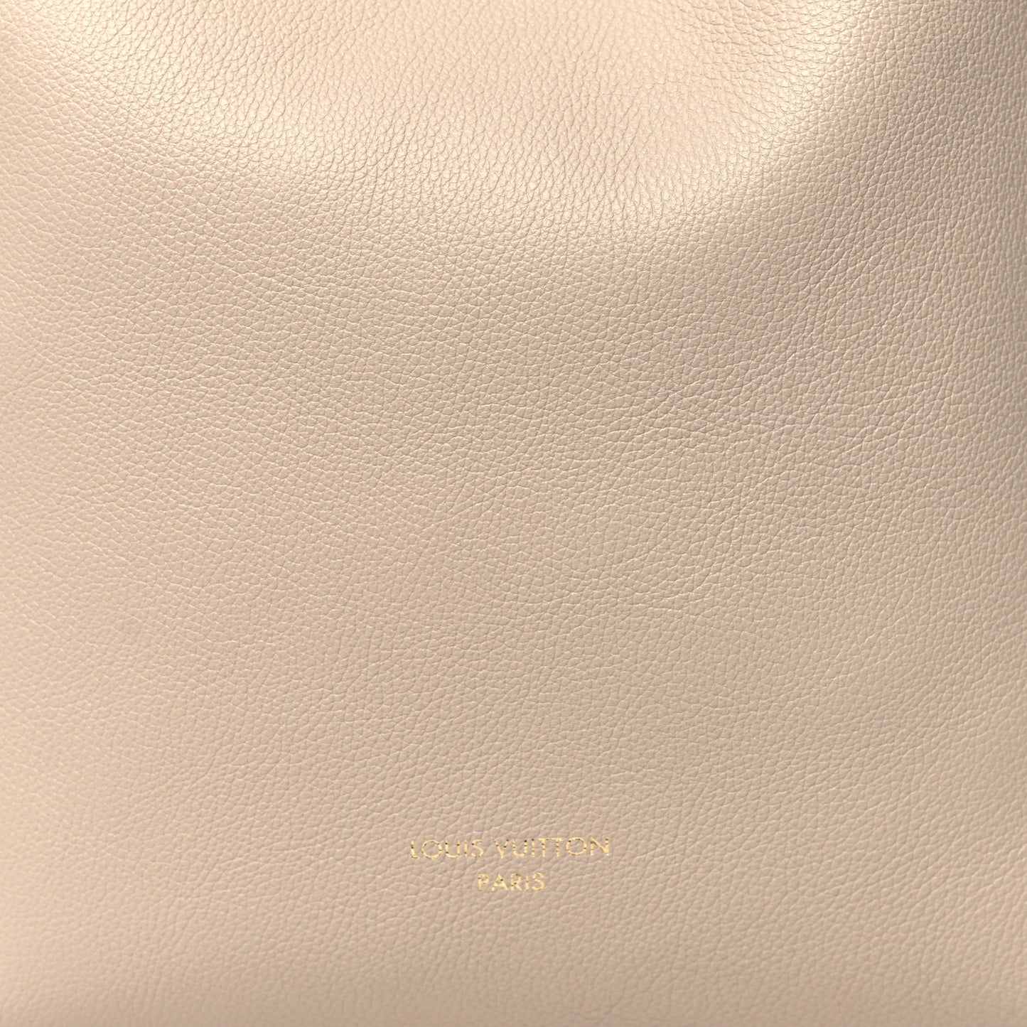 LOUIS VUITTON Grained Calfskin Low Key Hobo MM Limestone
