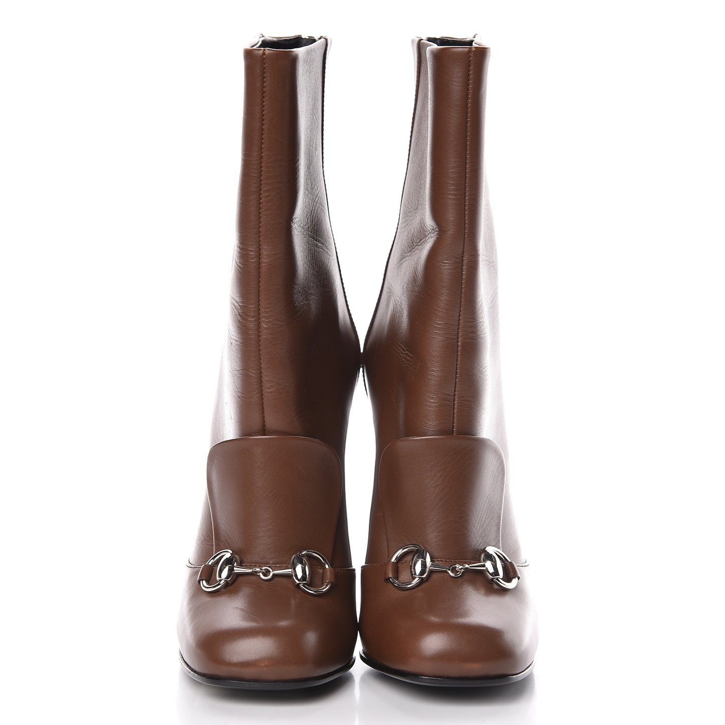 Calfskin Twiggy Boot Horsebit 36 Nut Brown