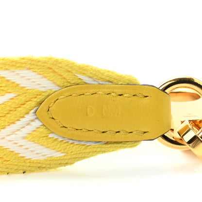 Hermes Toile Swift 25mm Sangle ZigZag Shoulder Strap Jaune de Naples White 5 of 7