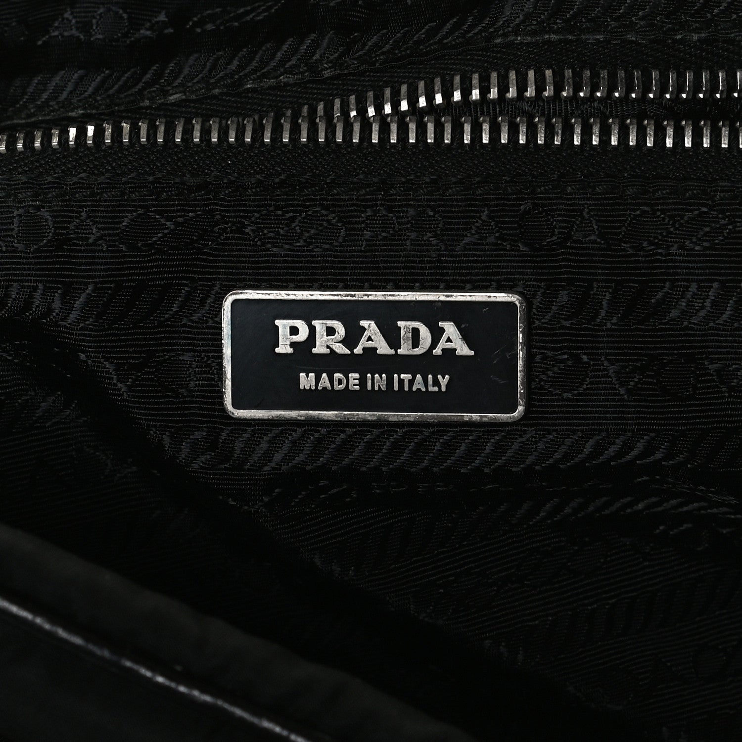 Prada Tessuto Nylon Shoulder Bag Black 5 of 10