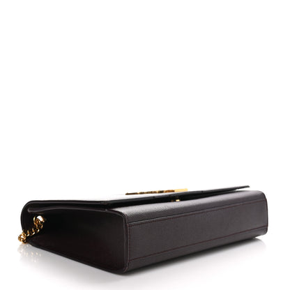 Saint Laurent Grain De Poudre Medium Classic Monogram Kate Satchel Amaranto 4 of 10