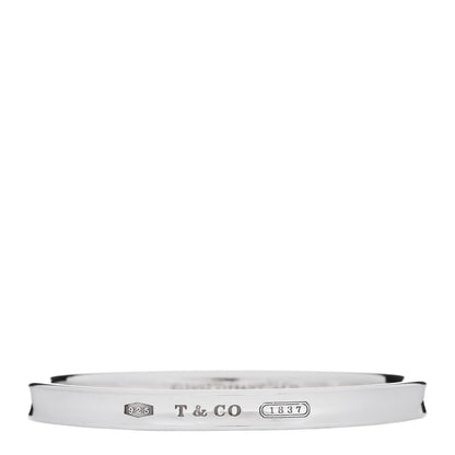 Tiffany Sterling Silver Narrow 1837 Bangle Bracelet 1 of 3