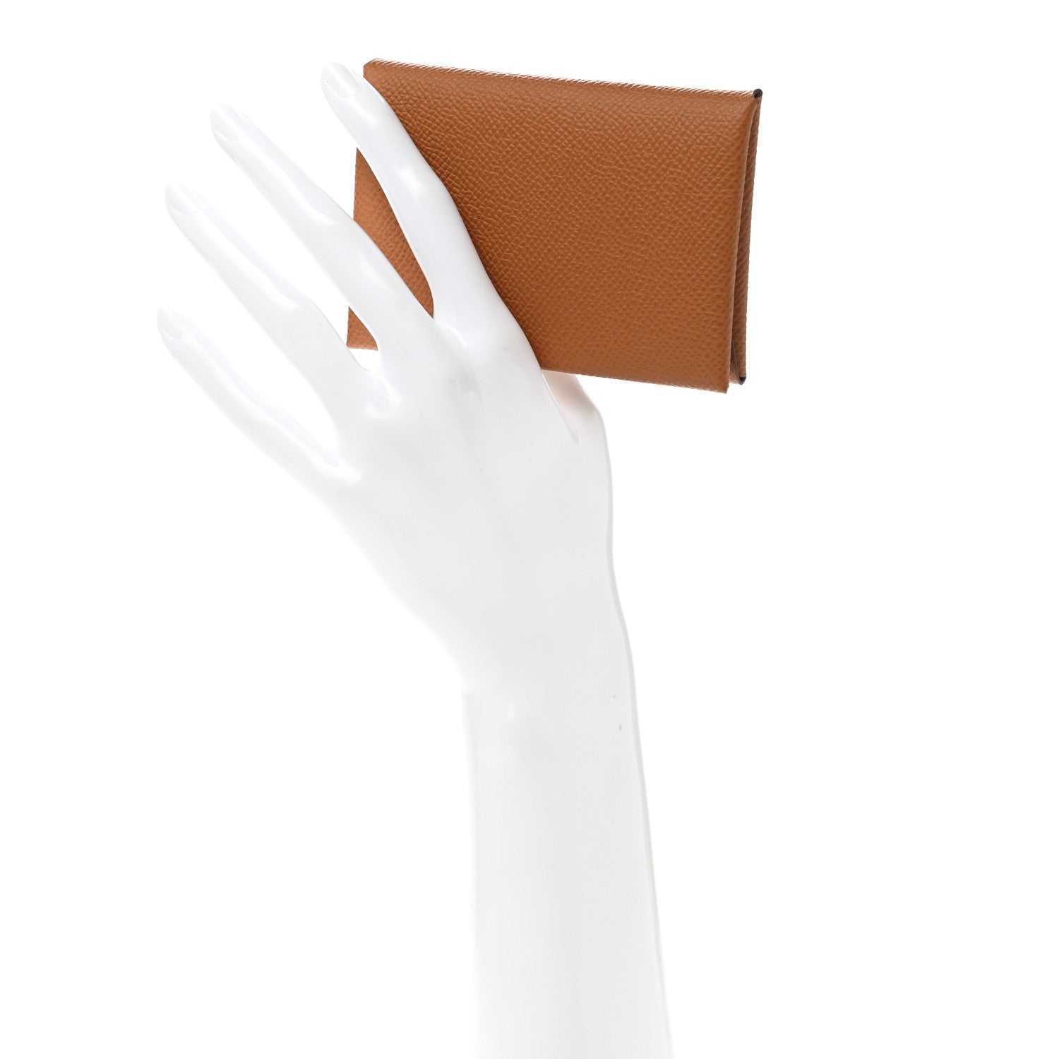 Hermes Epsom Calvi Duo Card Case Gold 2 of 7