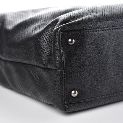 Chanel Goatskin Perforated Large CC Tote Black 8 of 11