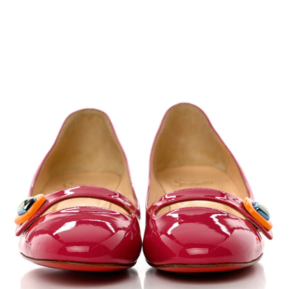 Christian Louboutin Patent Bibababy Flats 37 Rosa 2 of 11