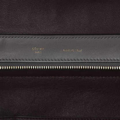 Celine Crocodile Embossed Nubuck Large Trapeze Grey 6 of 9