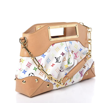 Louis Vuitton Monogram Multicolor Judy MM White 3 of 9