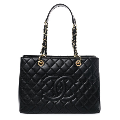Chanel Caviar Quilted Grand Shopping Tote GST Black 1 of 10