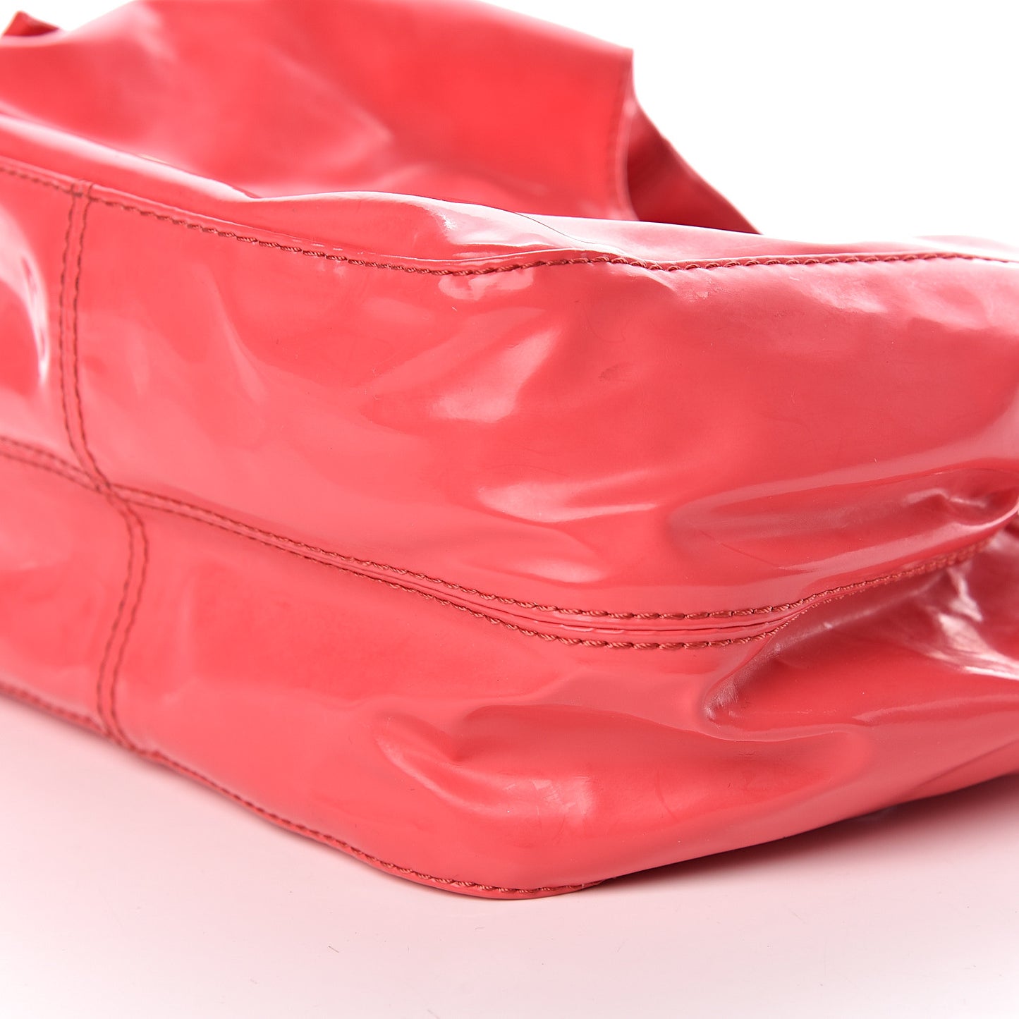 Patent Lacca Nuage Bow Hobo Pink