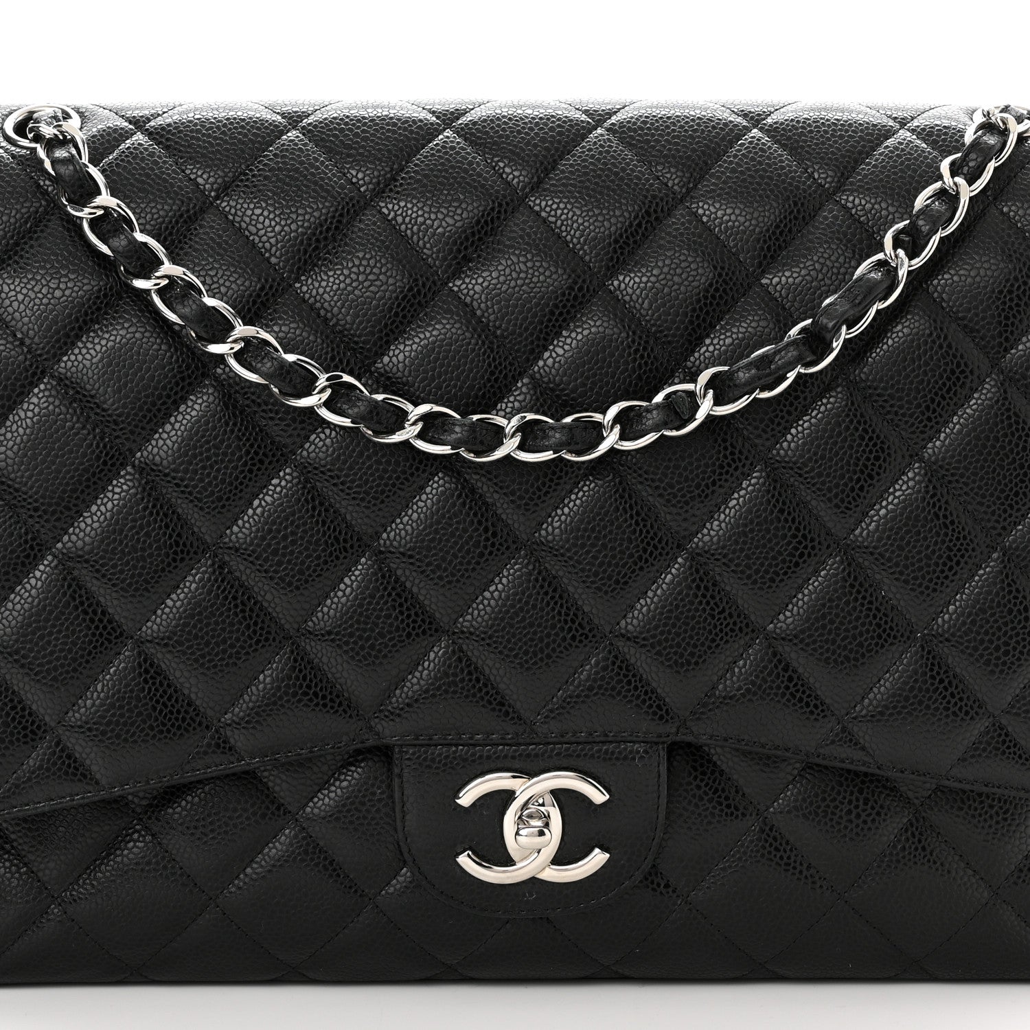 Chanel Caviar Quilted Maxi Double Flap Black 5 of 16