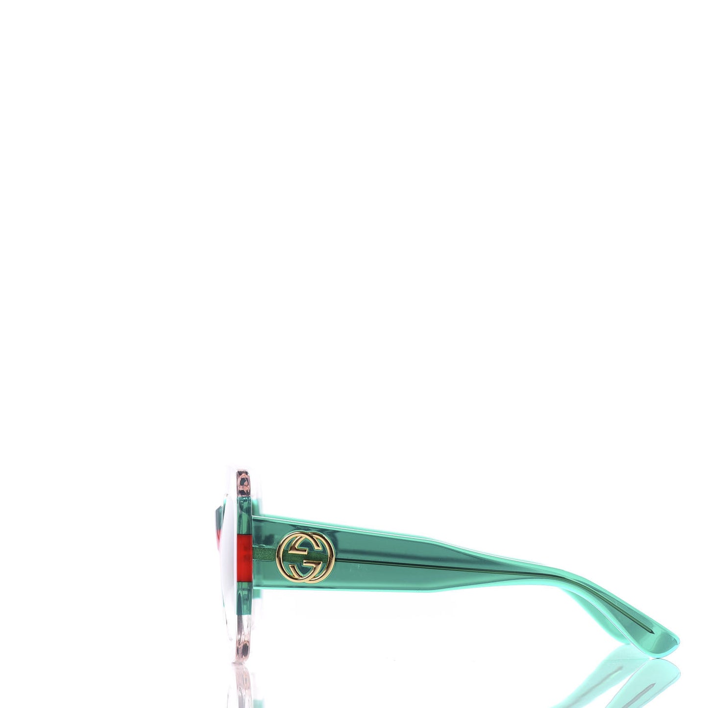 Square Web Frame GG0178S Sunglasses Green Red