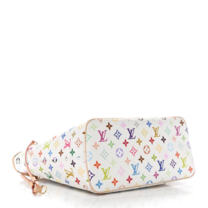Louis Vuitton LV X TM Monogram Multicolor Neverfull MM White 4 of 10