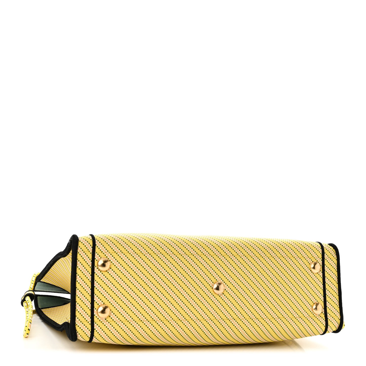 Canvas Roma Logo Large Shopping Tote Limone Multicolor