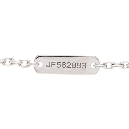Van Cleef & Arpels 18K White Gold Mother Of Pearl Vintage Alhambra Pendant Necklace 5 of 6