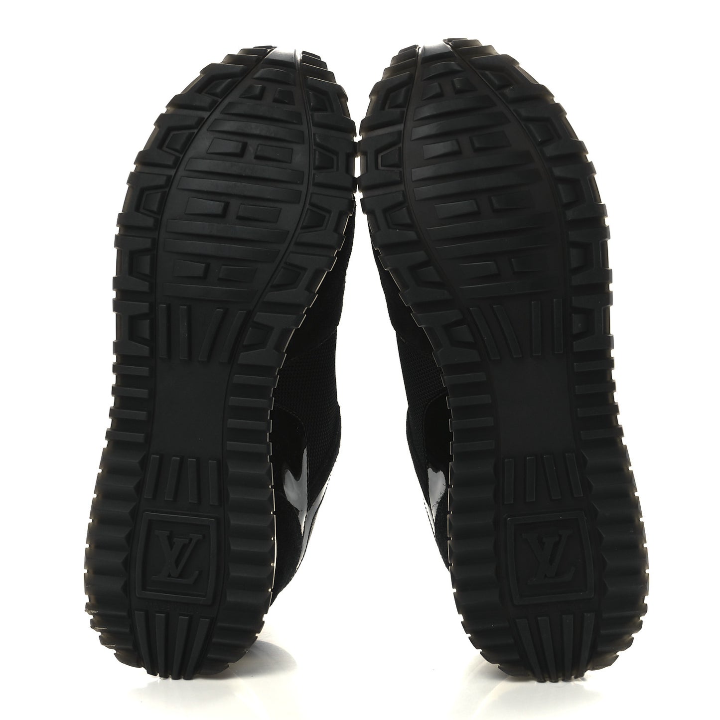 Suede Monogram Run Away Sneakers 38 Black