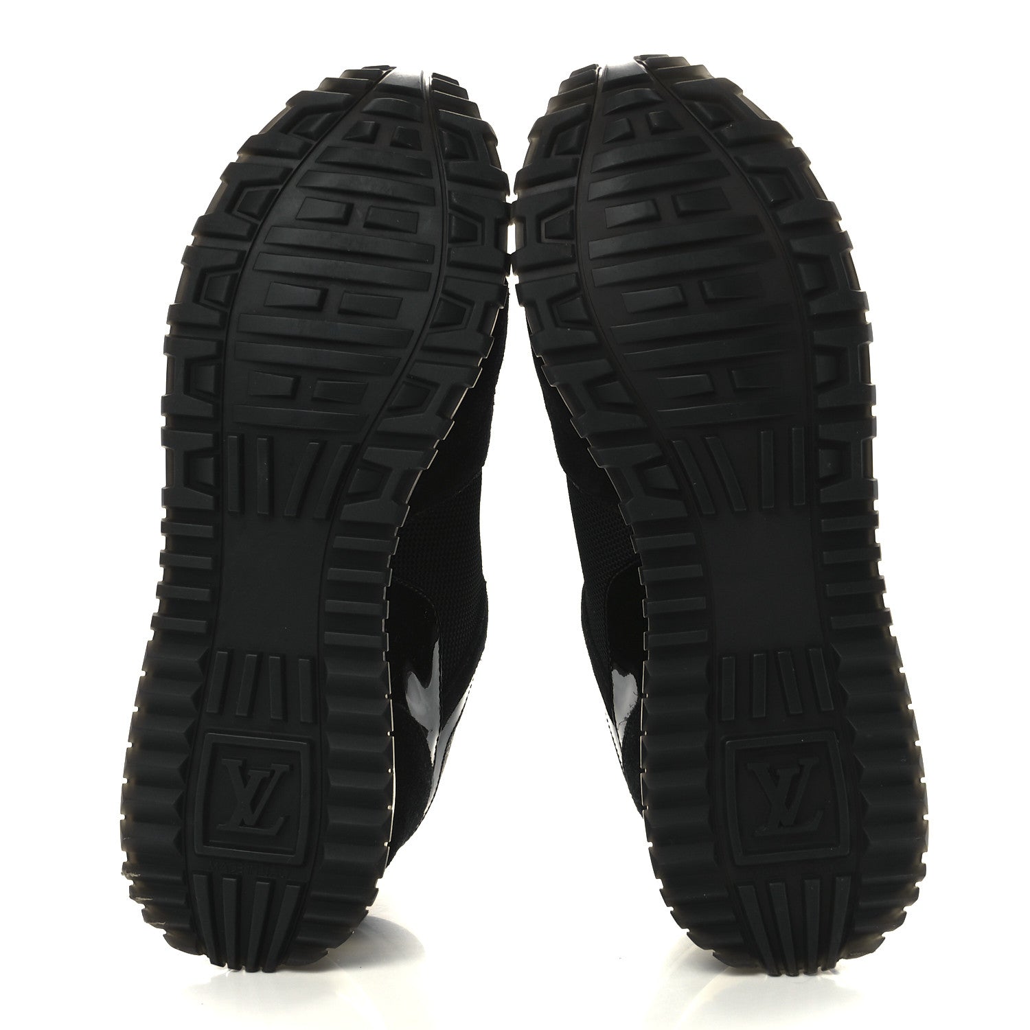 Louis Vuitton Suede Monogram Run Away Sneakers 38 Black 5 of 9