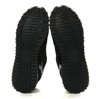 Louis Vuitton Suede Monogram Run Away Sneakers 38 Black 5 of 9