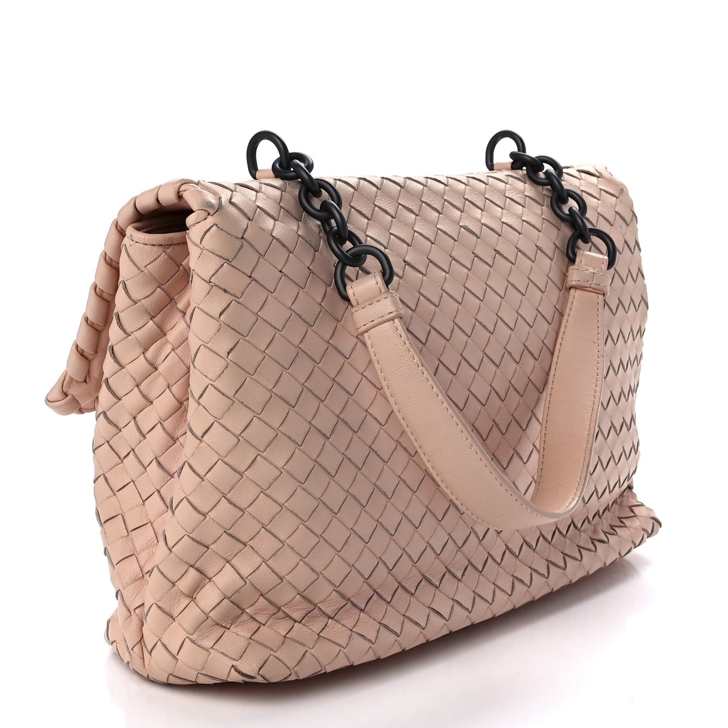Nappa Intrecciato Baby Olimpia Shoulder Bag Petale