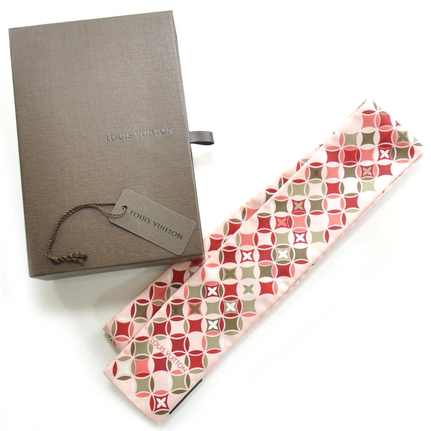 Louis Vuitton Silk Etoile Bandeau Pink 2 of 7