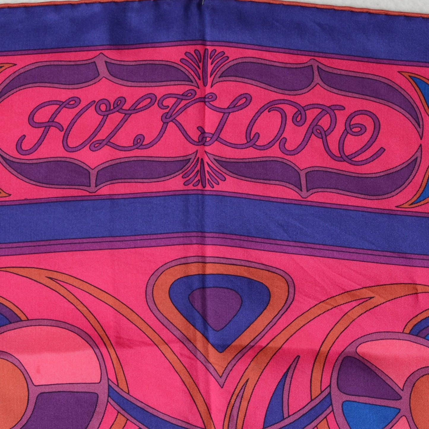 Silk Twill Folklore Scarf 140