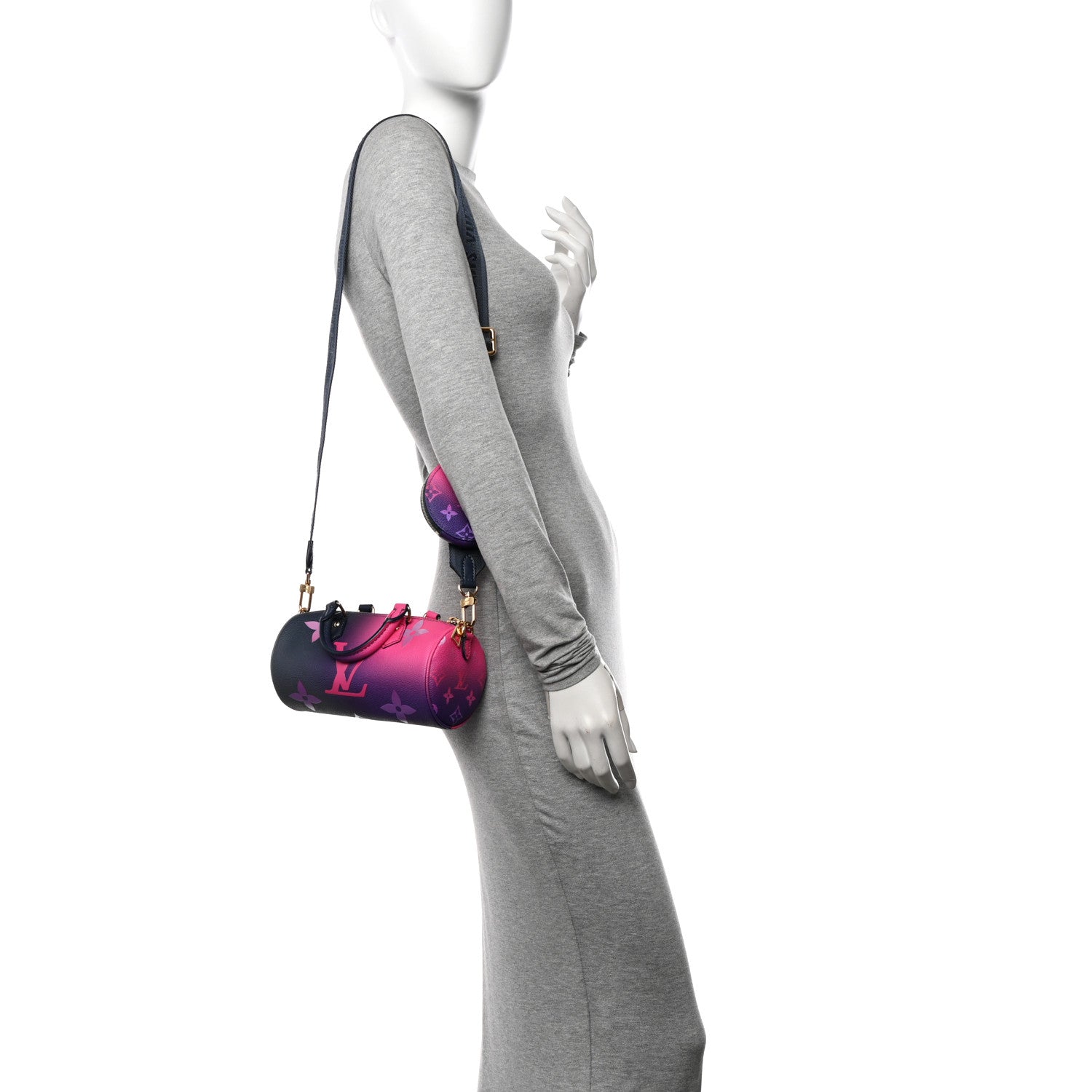 Louis Vuitton Monogram Giant Spring In The City Papillon BB Midnight Fuchsia 2 of 10