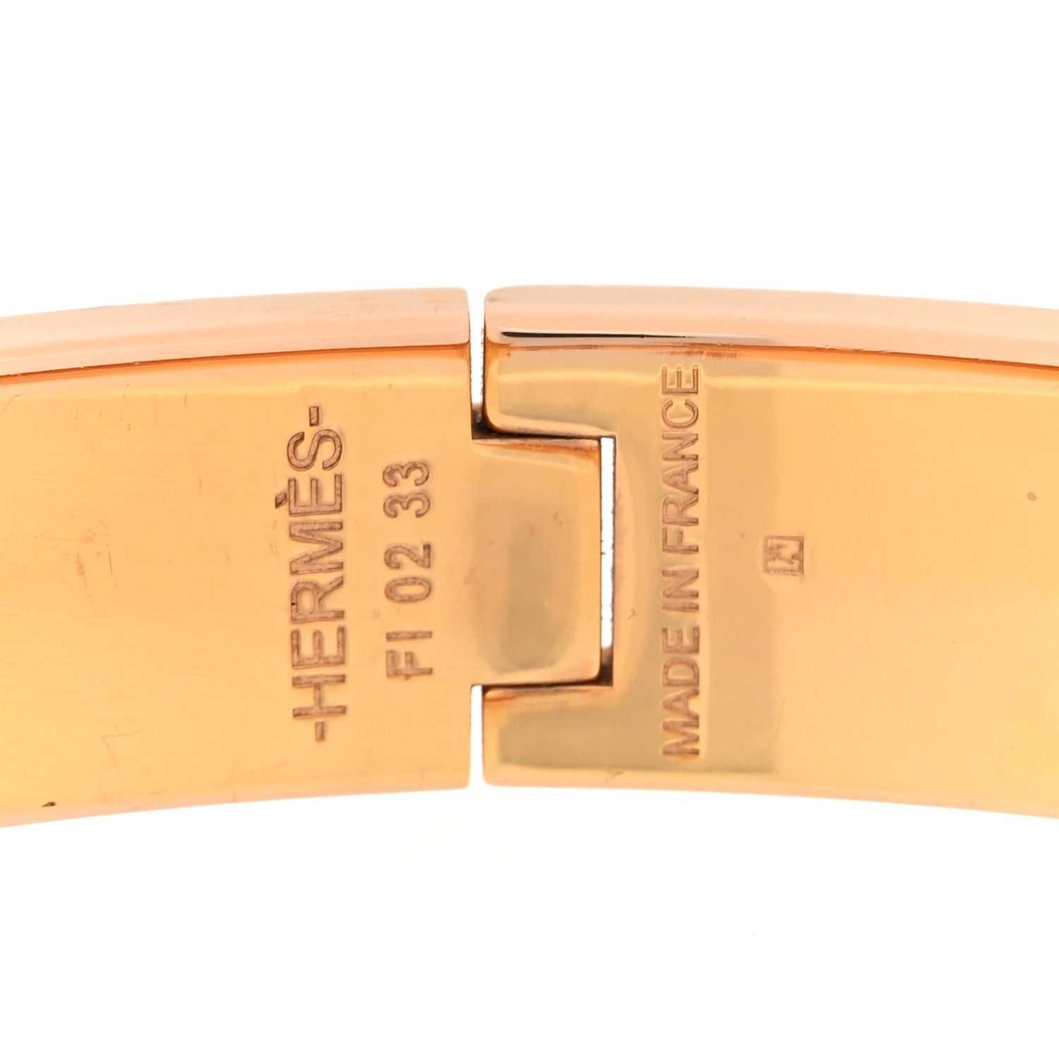 Hermes Enamel Narrow Clic Clac H Bracelet PM White 4 of 5