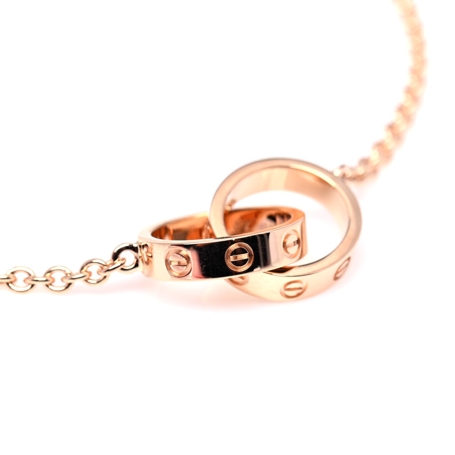 Cartier 18K Pink Gold Interlocking LOVE Bracelet 5 of 6