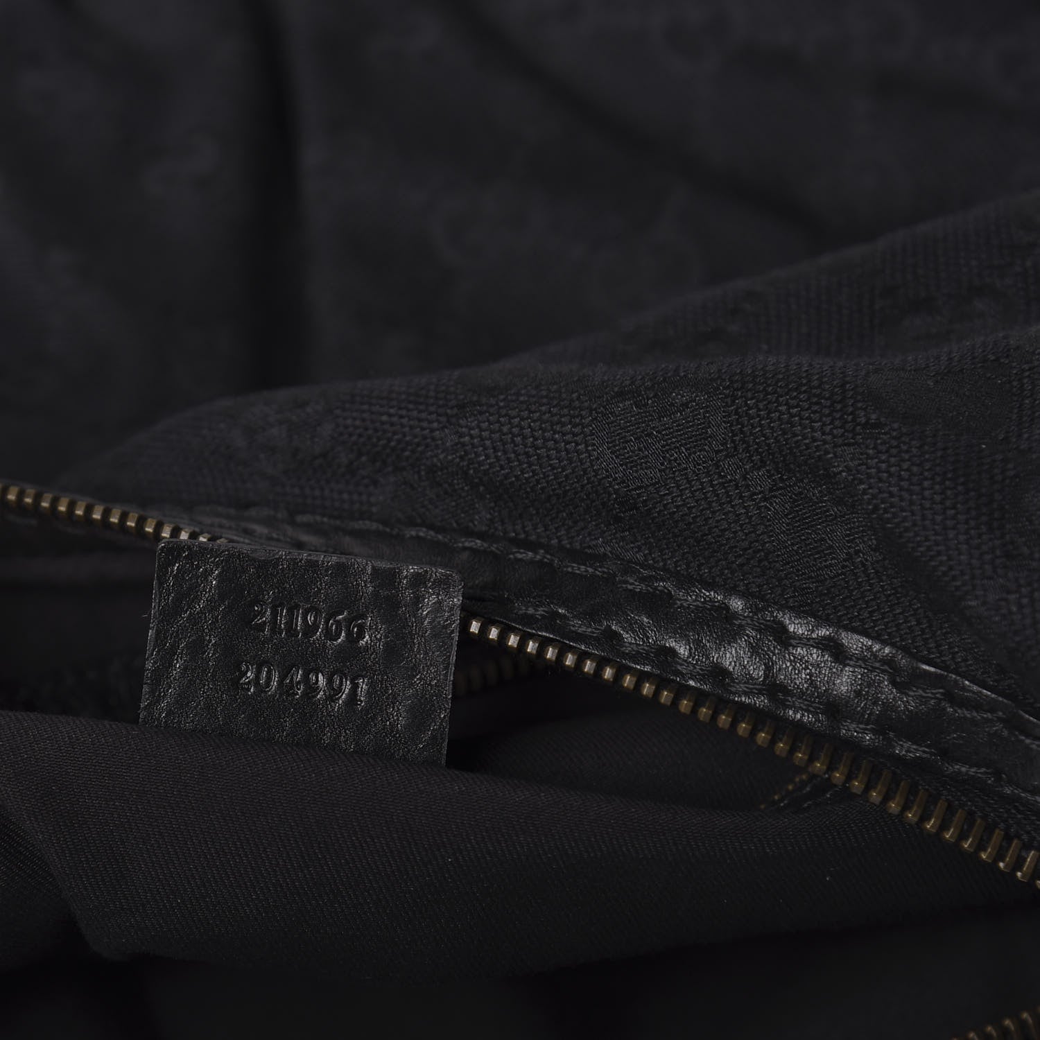 Gucci Monogram Medium Jockey Hobo Black 9 of 10