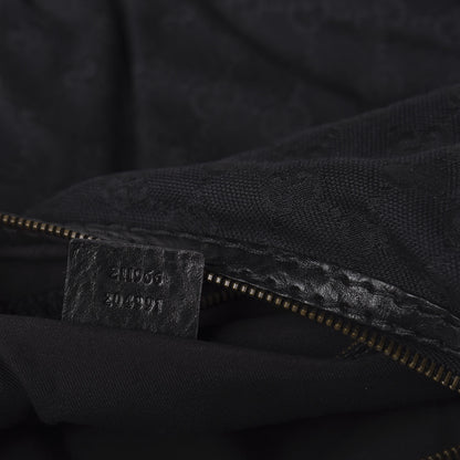 Gucci Monogram Medium Jockey Hobo Black 9 of 10