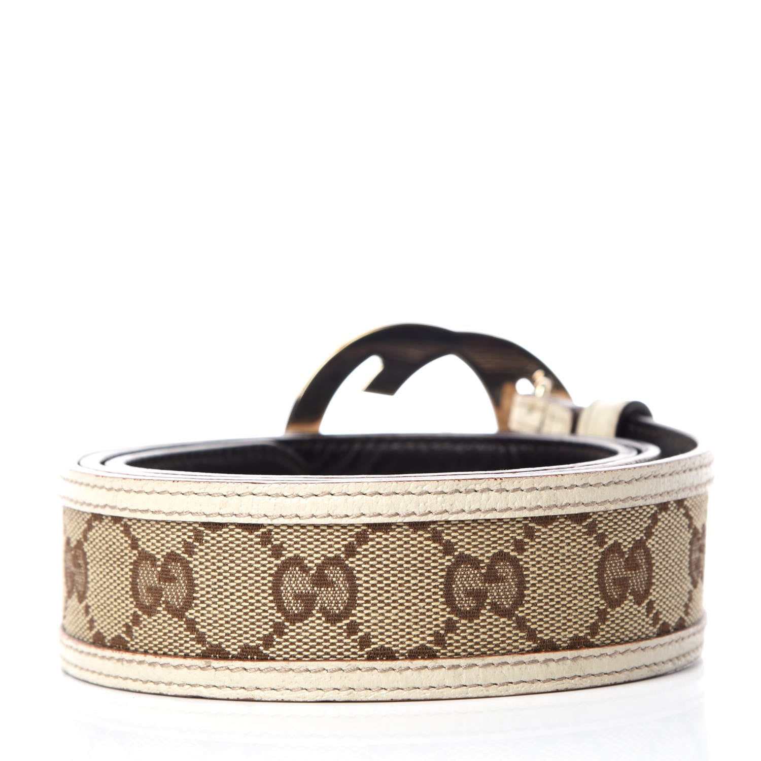 Gucci Monogram Interlocking G Belt 95 38 Off White 3 of 8