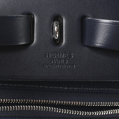 Hermes Military Toile Vache Hunter Herbag a Dos Zip Retourne Backpack Bleu Marine Bleu Indigo 7 of 11