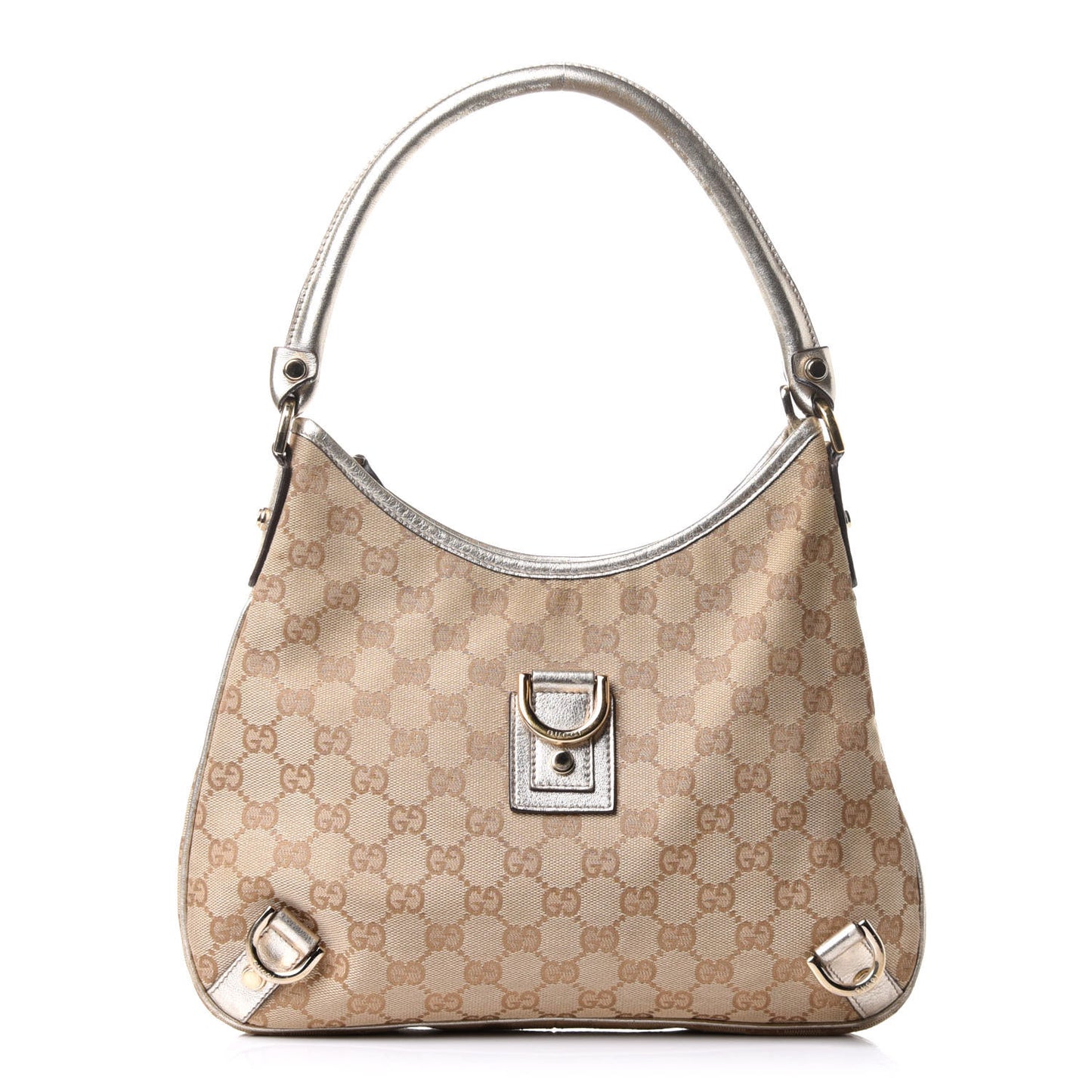 Monogram Medium Abbey D Ring Hobo Gold