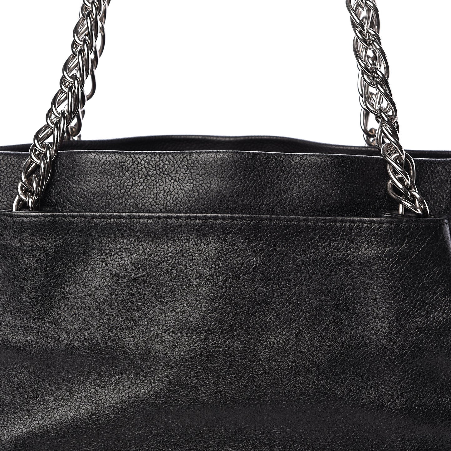 Caviar Large CC Tuck Tote Black