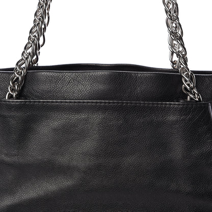 Chanel Caviar Large CC Tuck Tote Black 10 of 15