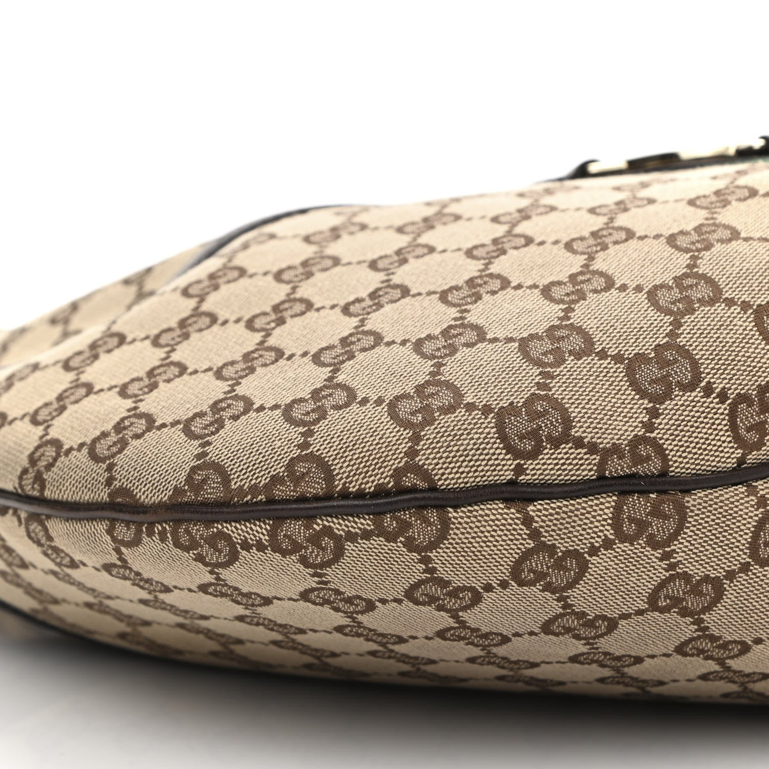 Gucci Monogram Web GG Reins Hobo Brown 9 of 16