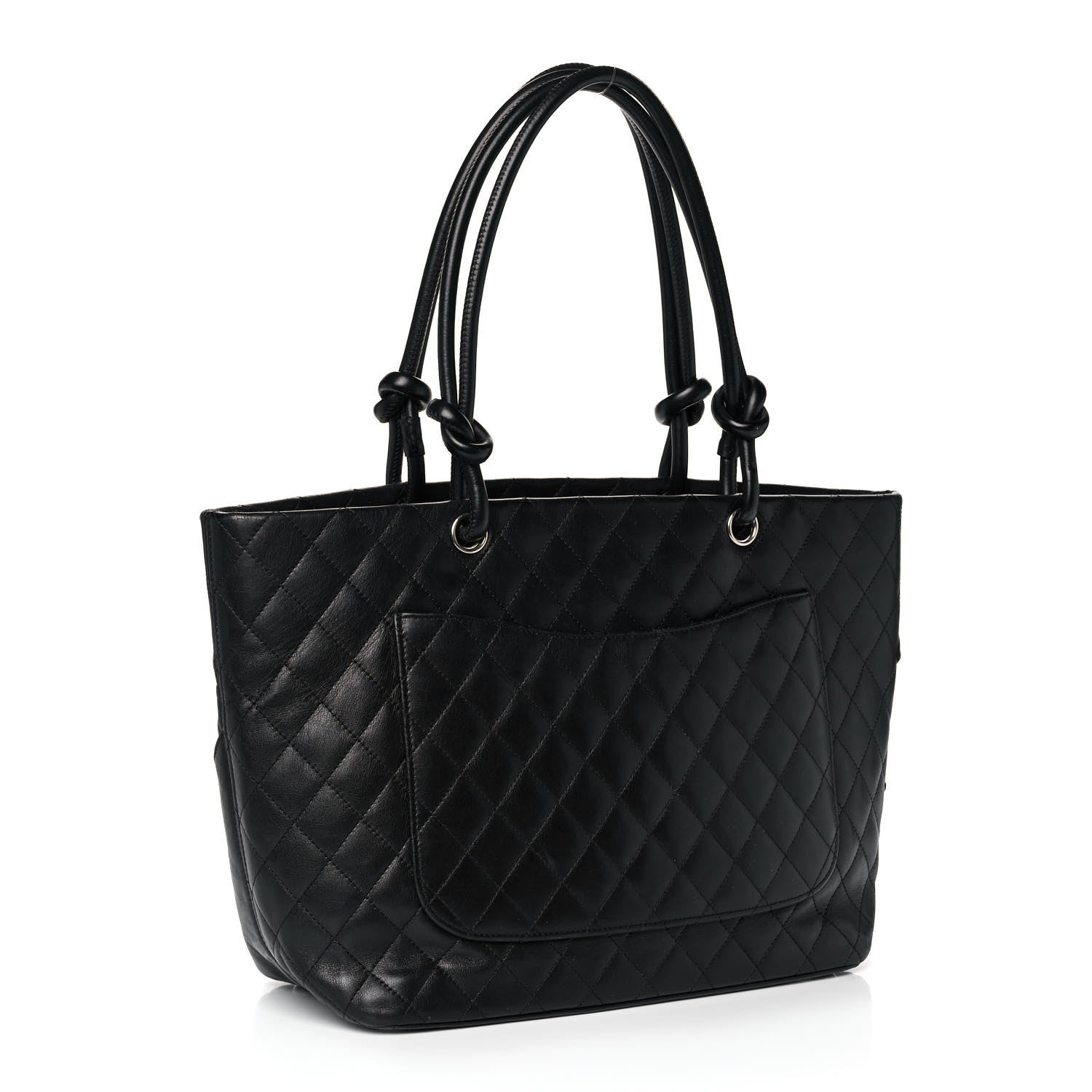 Chanel Calfskin Quilted Large Cambon Tote Black 3 of 11