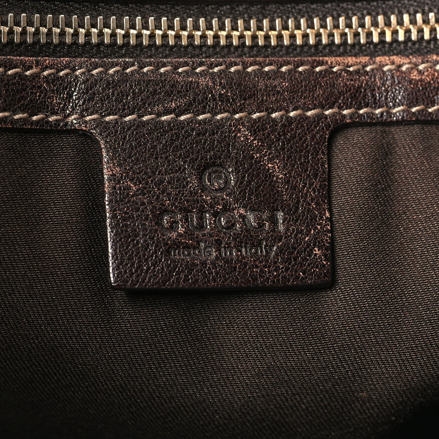 Gucci Monogram Positano Hobo Brown 6 of 13