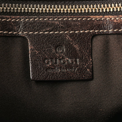 Gucci Monogram Positano Hobo Brown 6 of 13