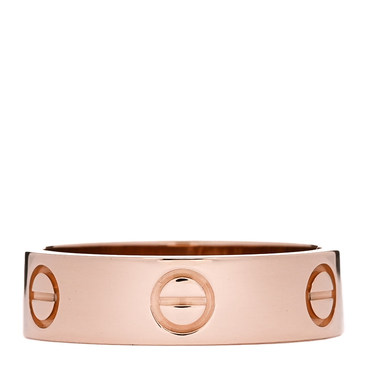 Cartier 18K Pink Gold 5.5mm LOVE Ring 56 7.75 3 of 4